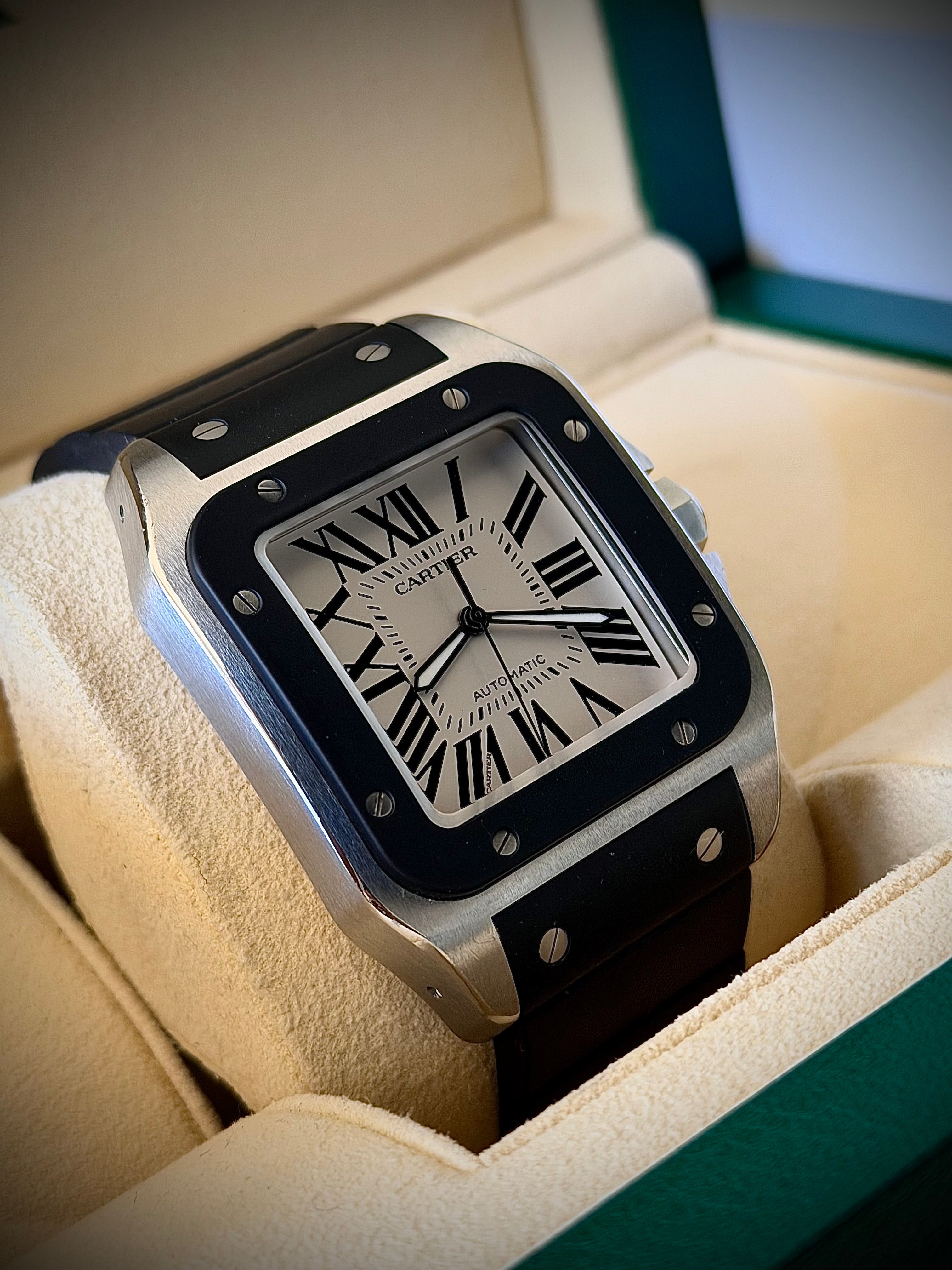 CIRCA 2011 CARTIER SANTOS 100, W20121U2, WATCH ONLY, INC GST