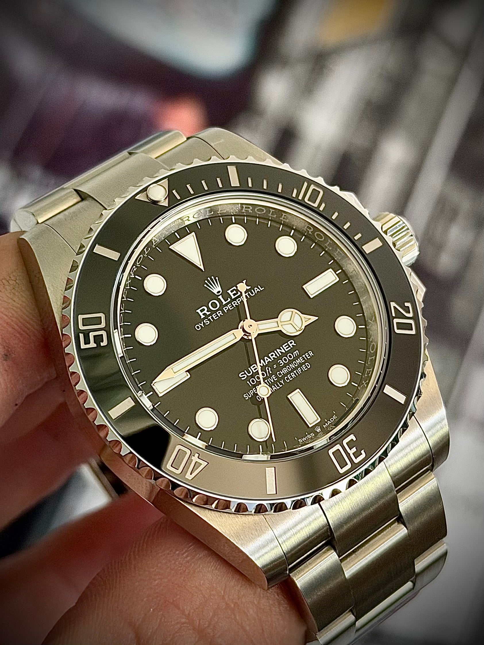2024 ROLEX SUBMARINER, 124060, NO DATE, FULL SET, NEAR MINT, INC GST