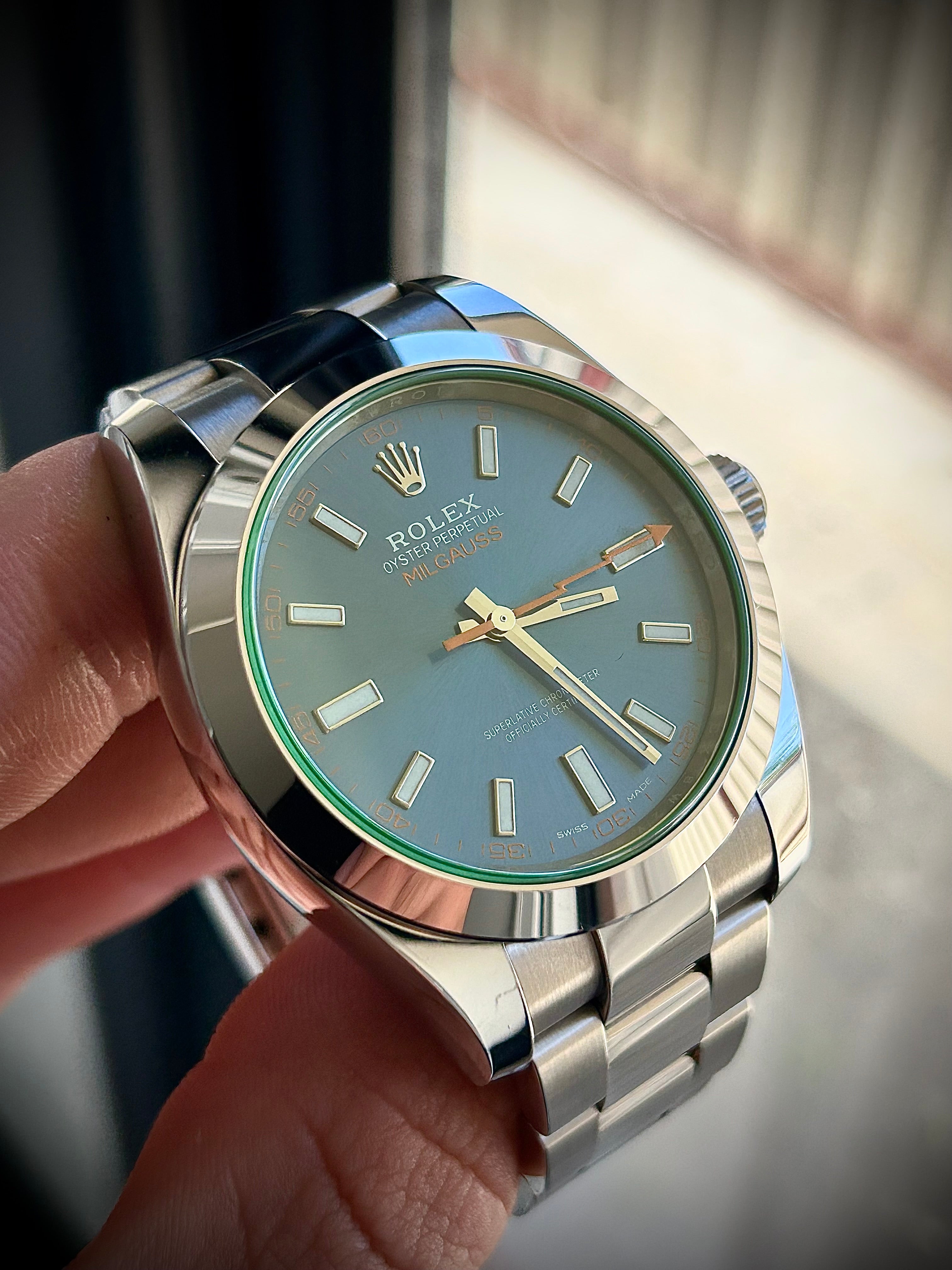 2021 ROLEX MILGAUSS, 116400GV, FULL SET, INC GST