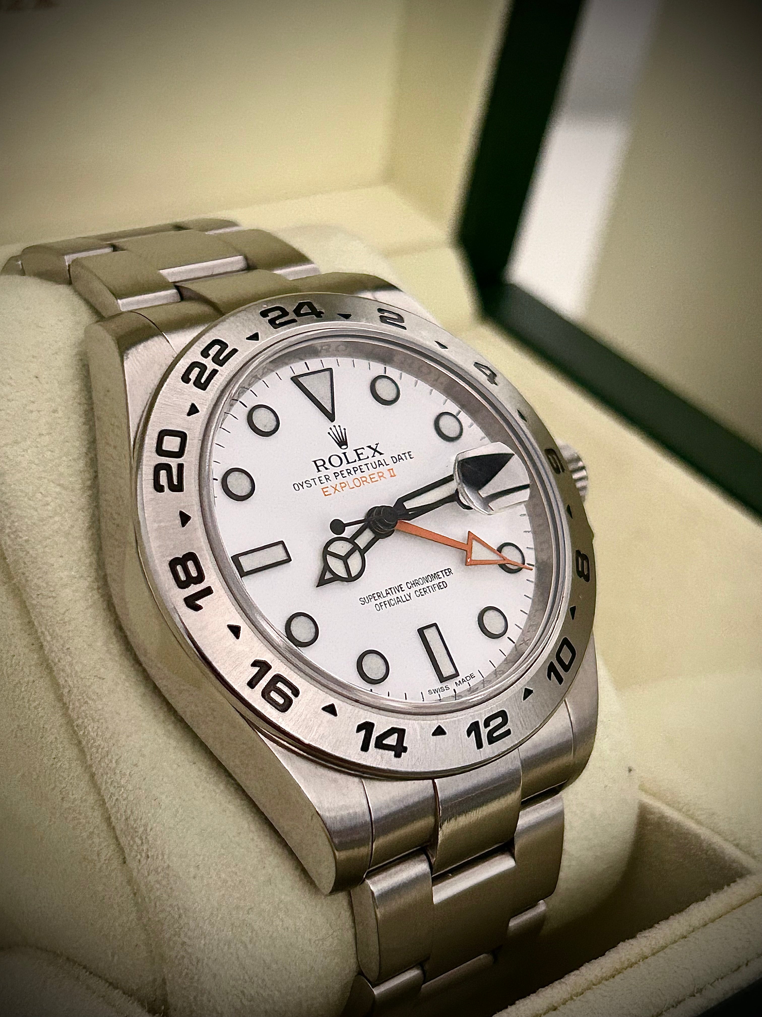 2011 ROLEX EXPLORER II “POLAR” 216570, FULL SET, INC GST