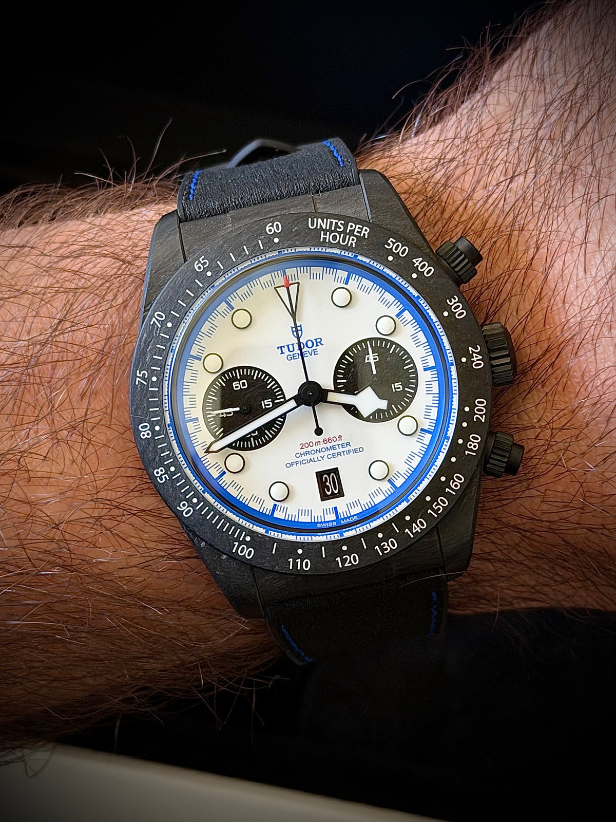 2025 TUDOR BLACK BAY CHRONO “CARBON 25”, M79377KN-0001, LIMITED EDITION, FULL SET, MINT CONDITION, INC GST