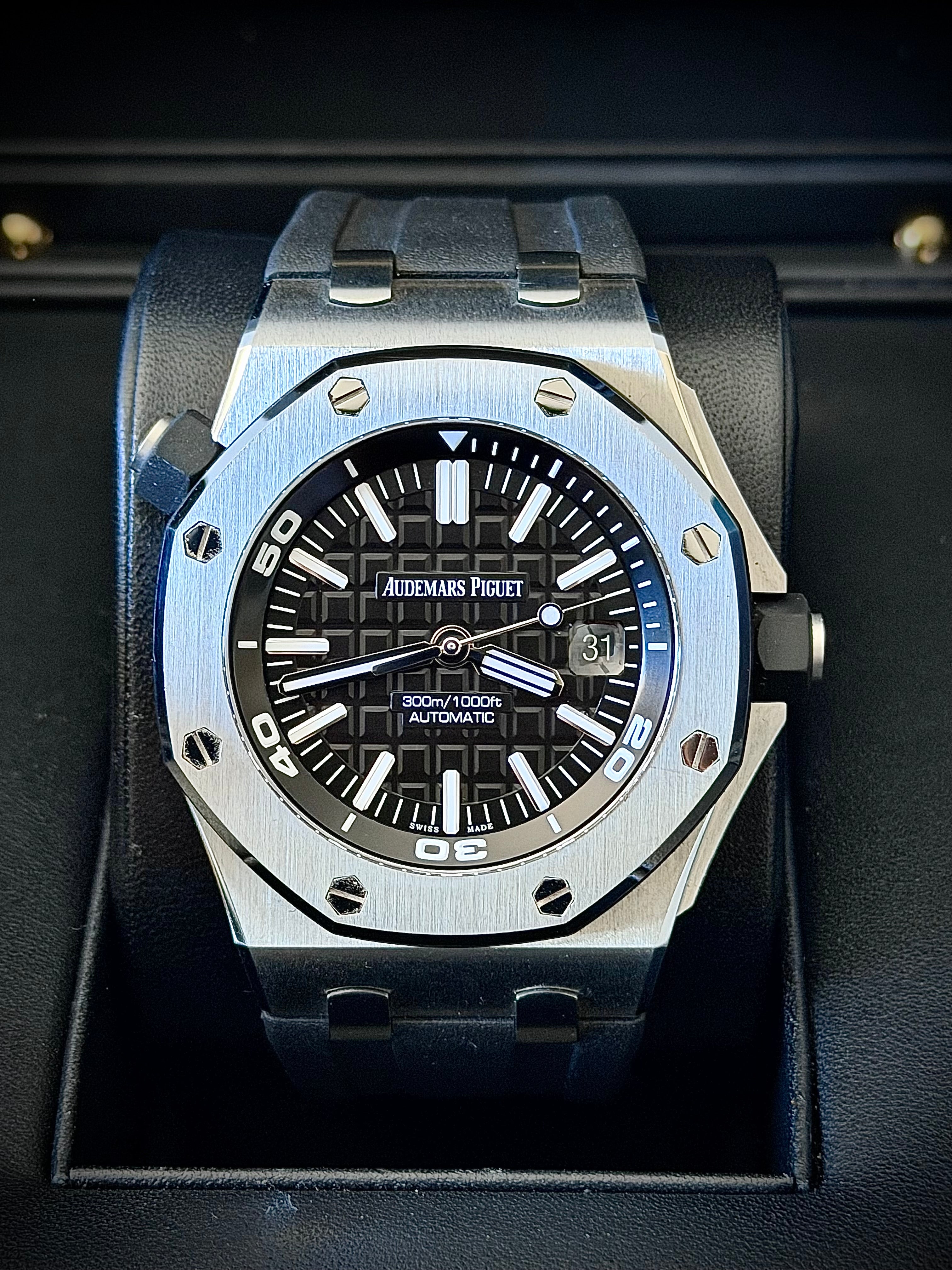 2018 AUDEMARS PIGUET ROYAL OAK OFFSHORE DIVER, FULL SET, INC GST