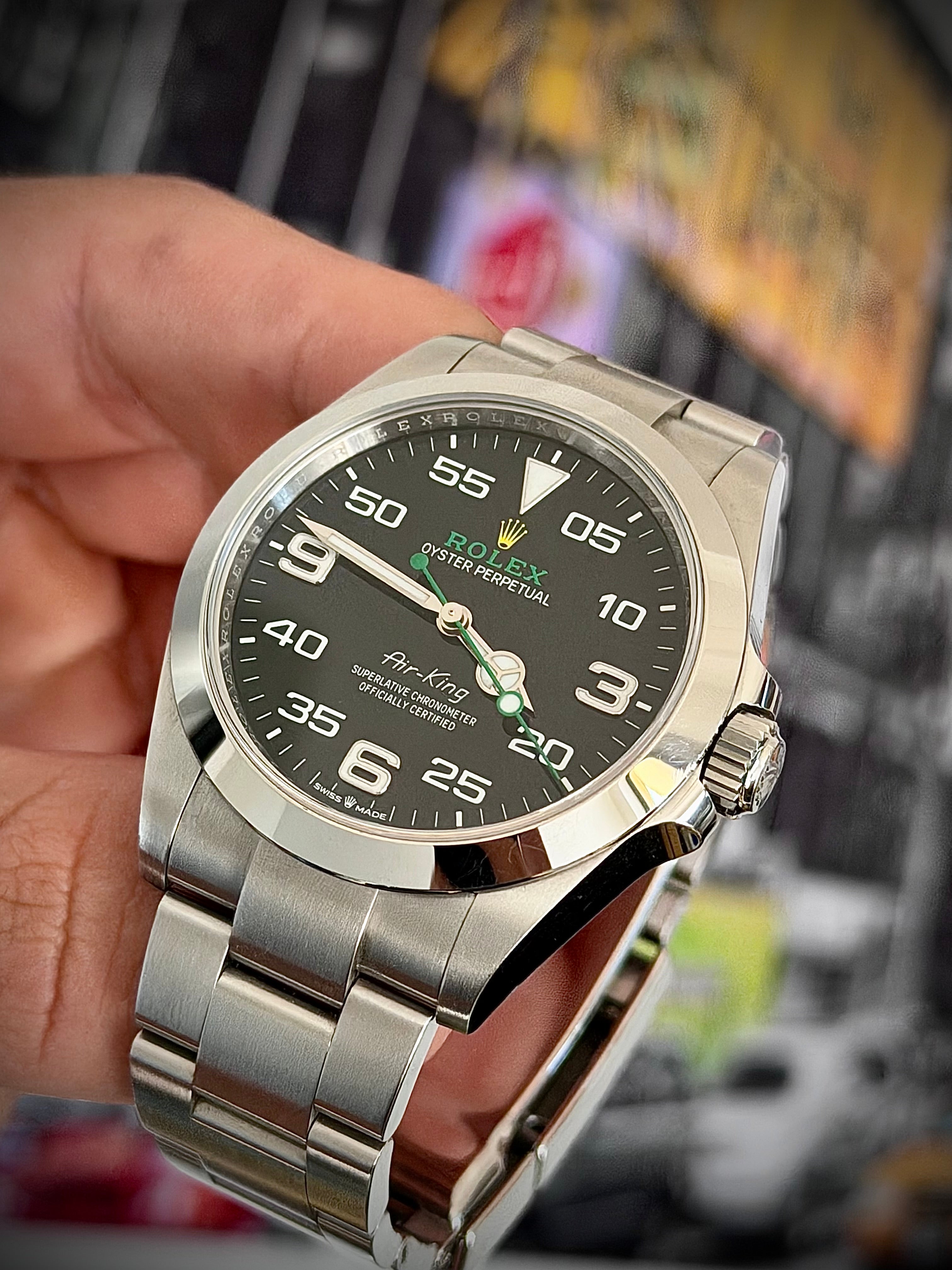 2023 ROLEX AIR KING, 126900, FULL SET, INC GST