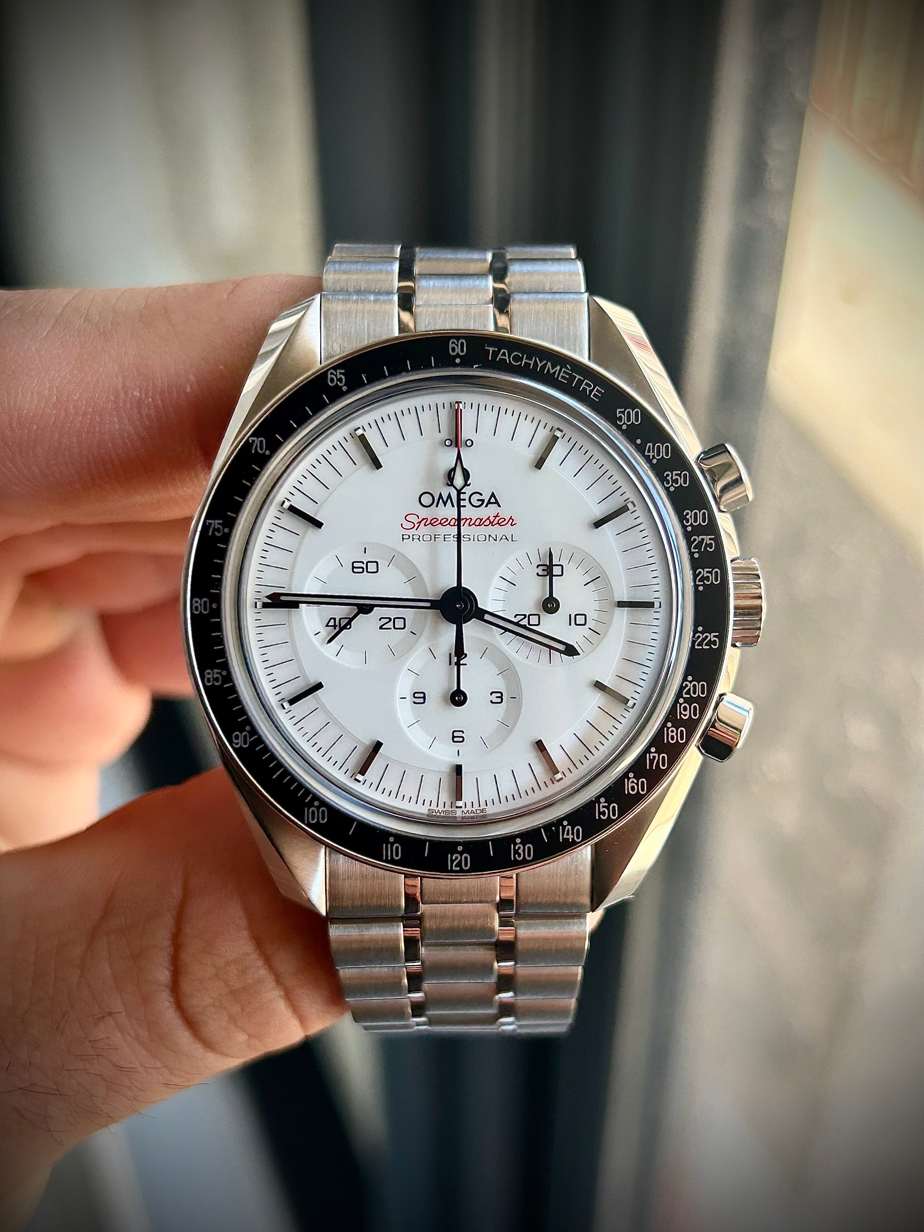 2024 OMEGA SPEEDMASTER WHITE DIAL, FULL SET, INC GST