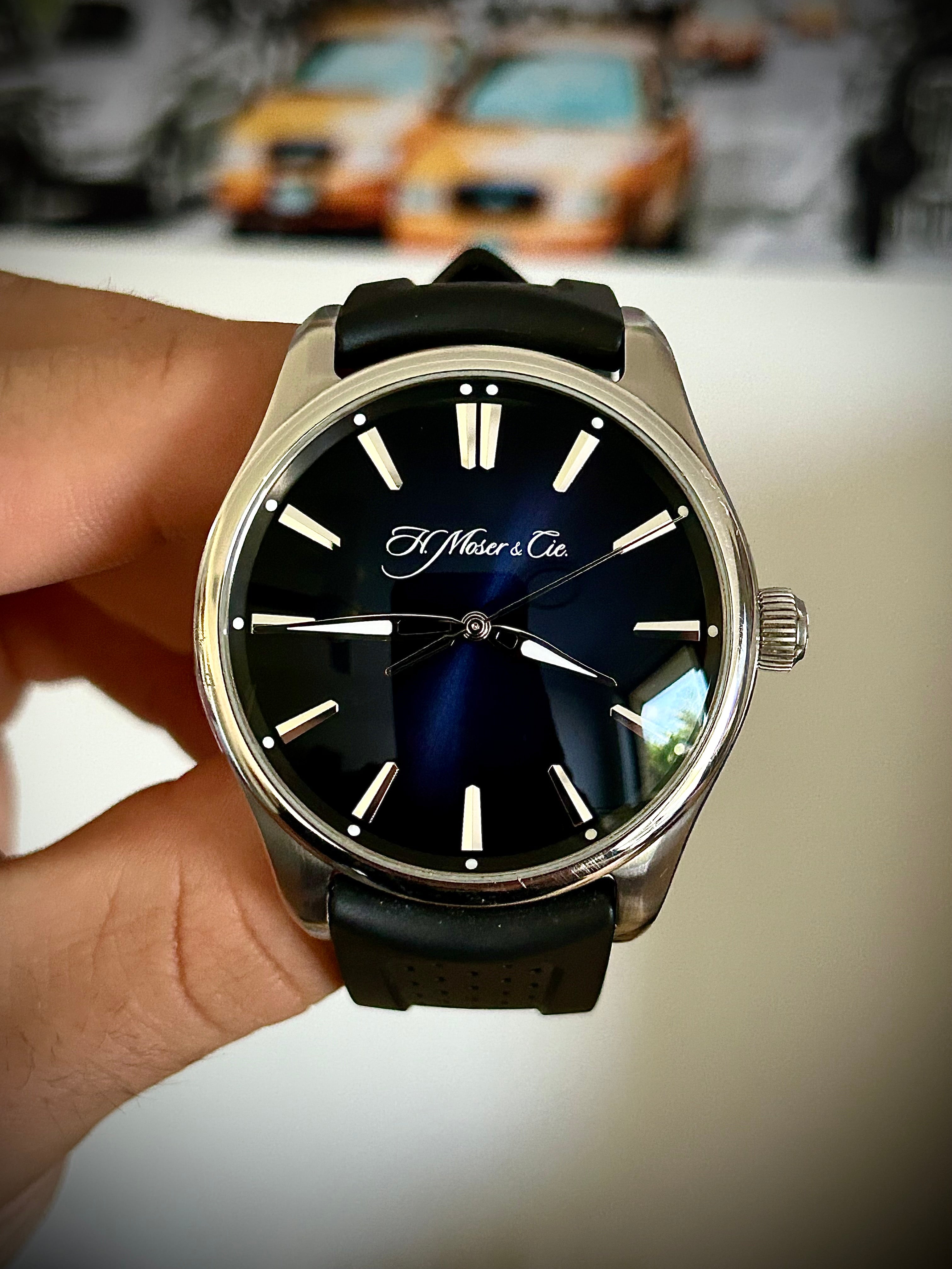 2018 H. MOSER & CIE PIONEER CENTRE SECONDS, 3200-100, FULL SET, INC GST