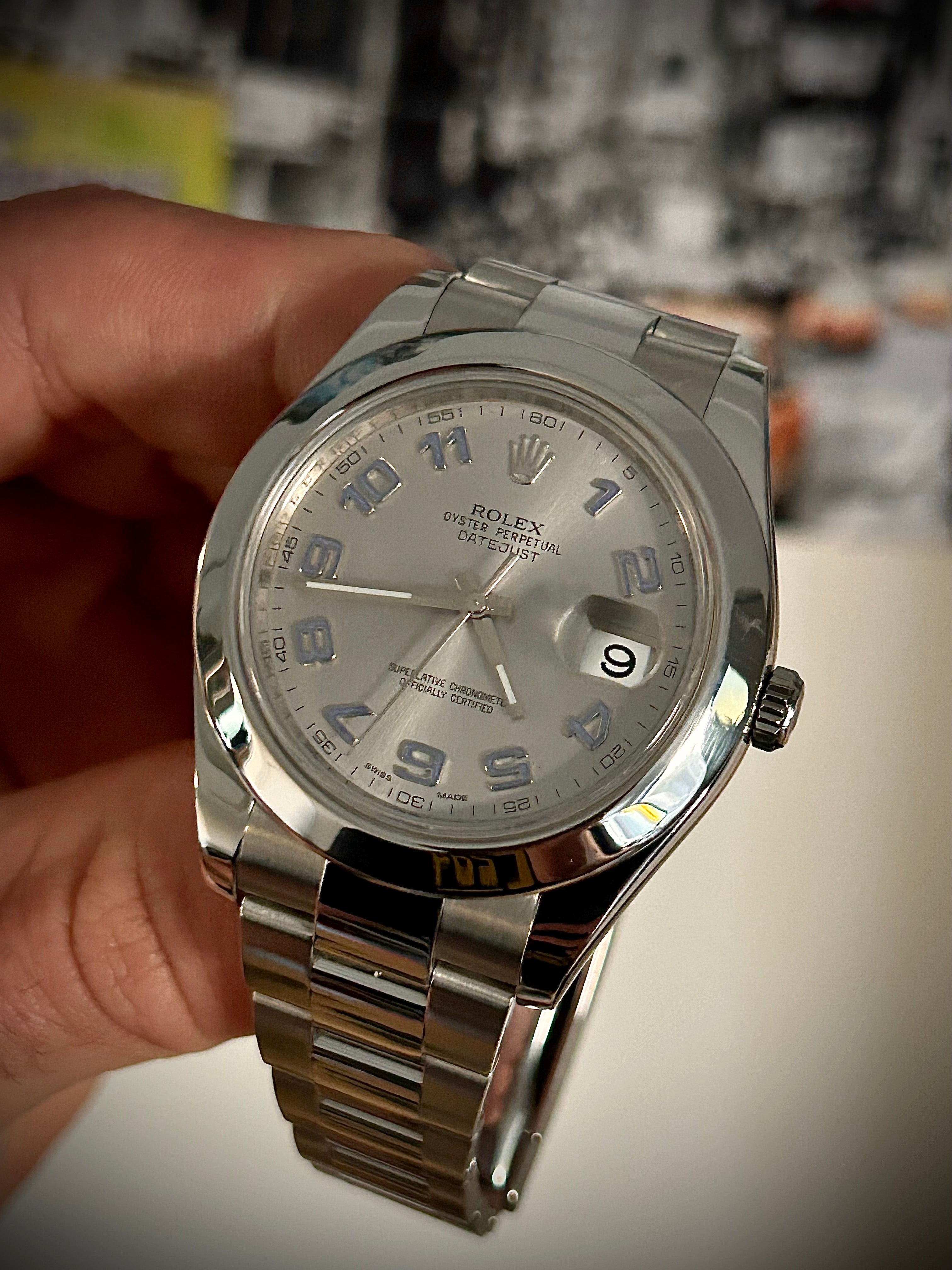 ROLEX DATEJUST II, 116300, BOX AND AUTHENTICITY CARD, INC GST