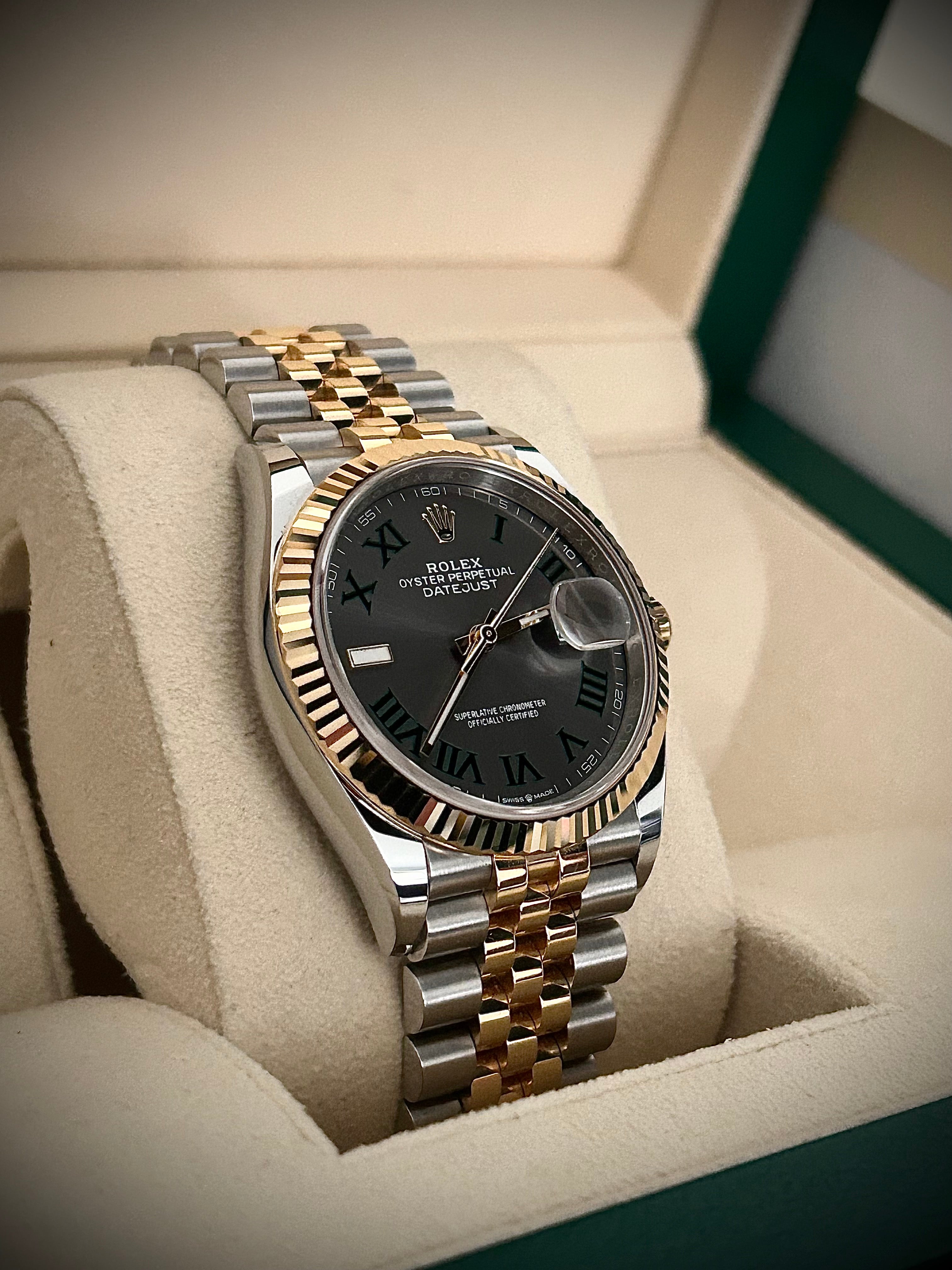 2024 ROLEX DATEJUST 36, 126233, “WIMBLEDON”, FULL SET, INC GST