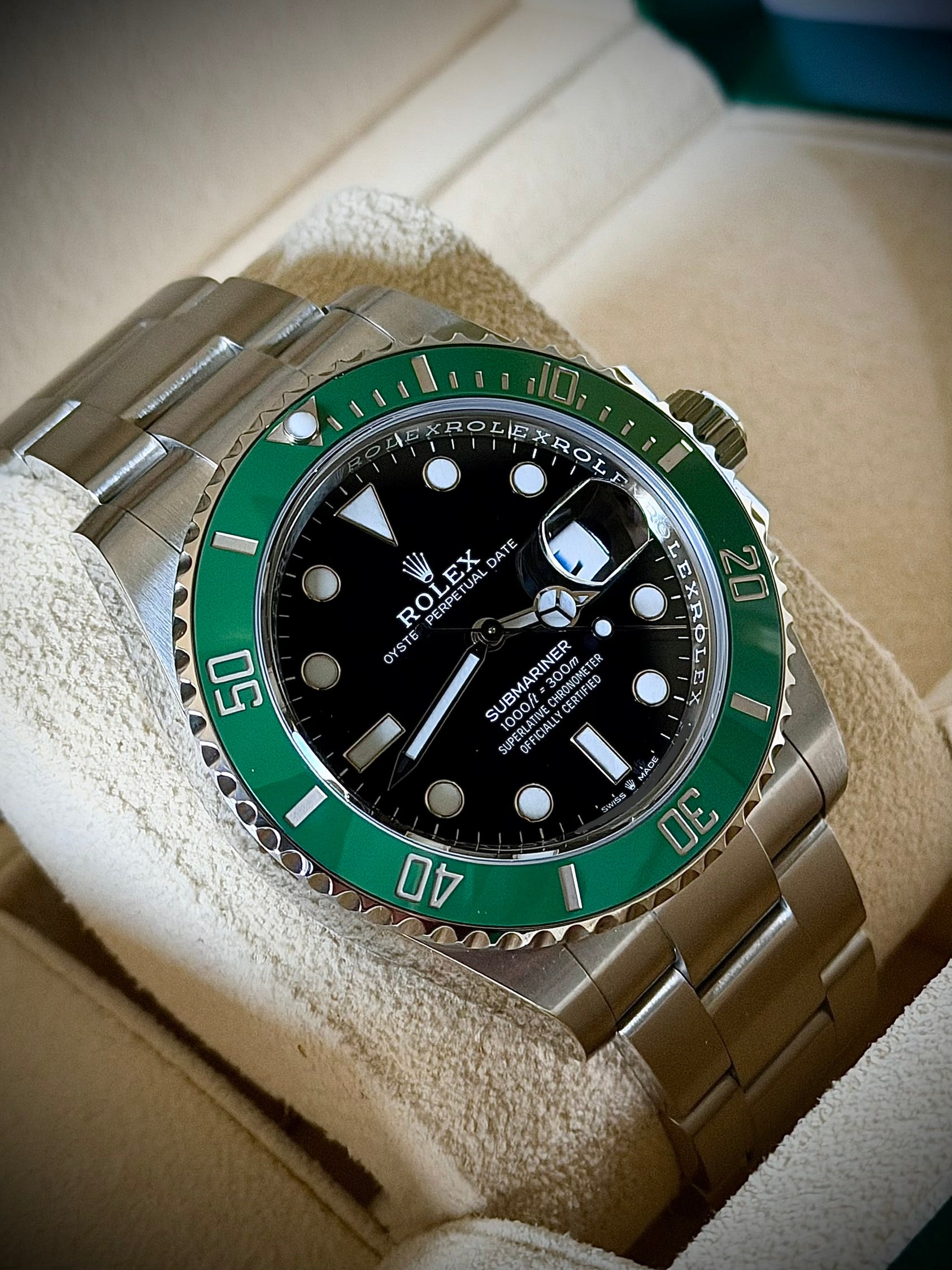 2023 ROLEX SUBMARINER DATE, 126610LV “STARBUCKS”, FULL SET, INC GST