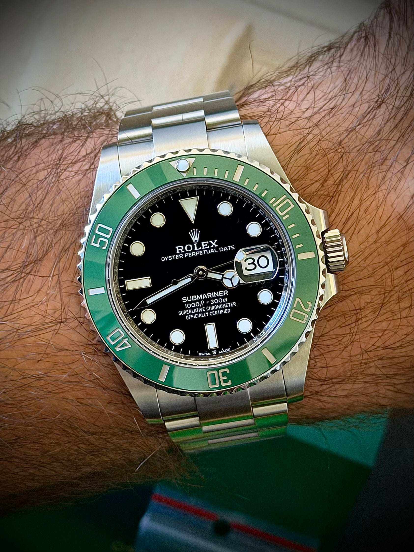 2022 ROLEX SUBMARINER DATE “STARBUCKS”, 126610LV, BOX & PAPERS, MK1 BEZEL, LOCAL STOCK, INC GST