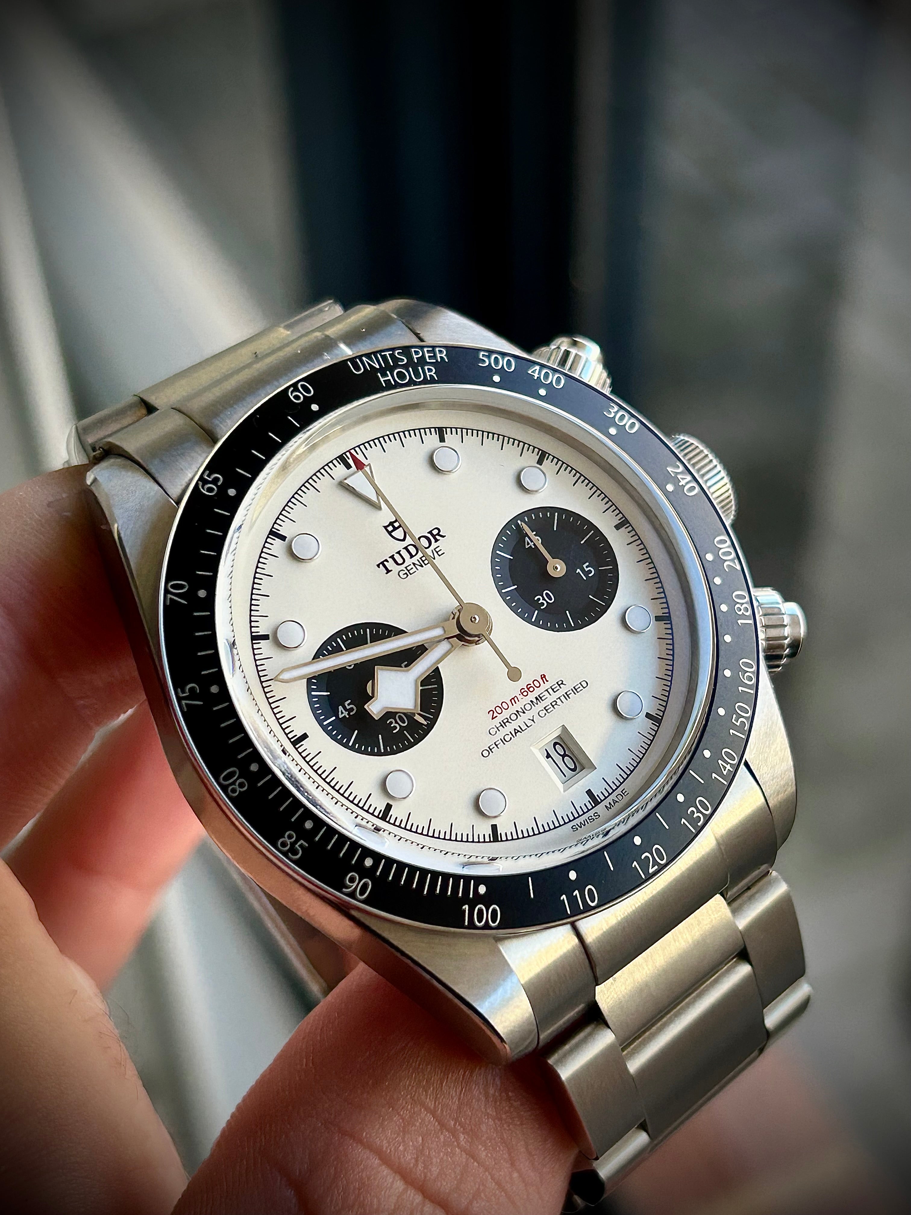 2023 TUDOR BLACK CHRONO “PANDA”, FULL SET, INC GST