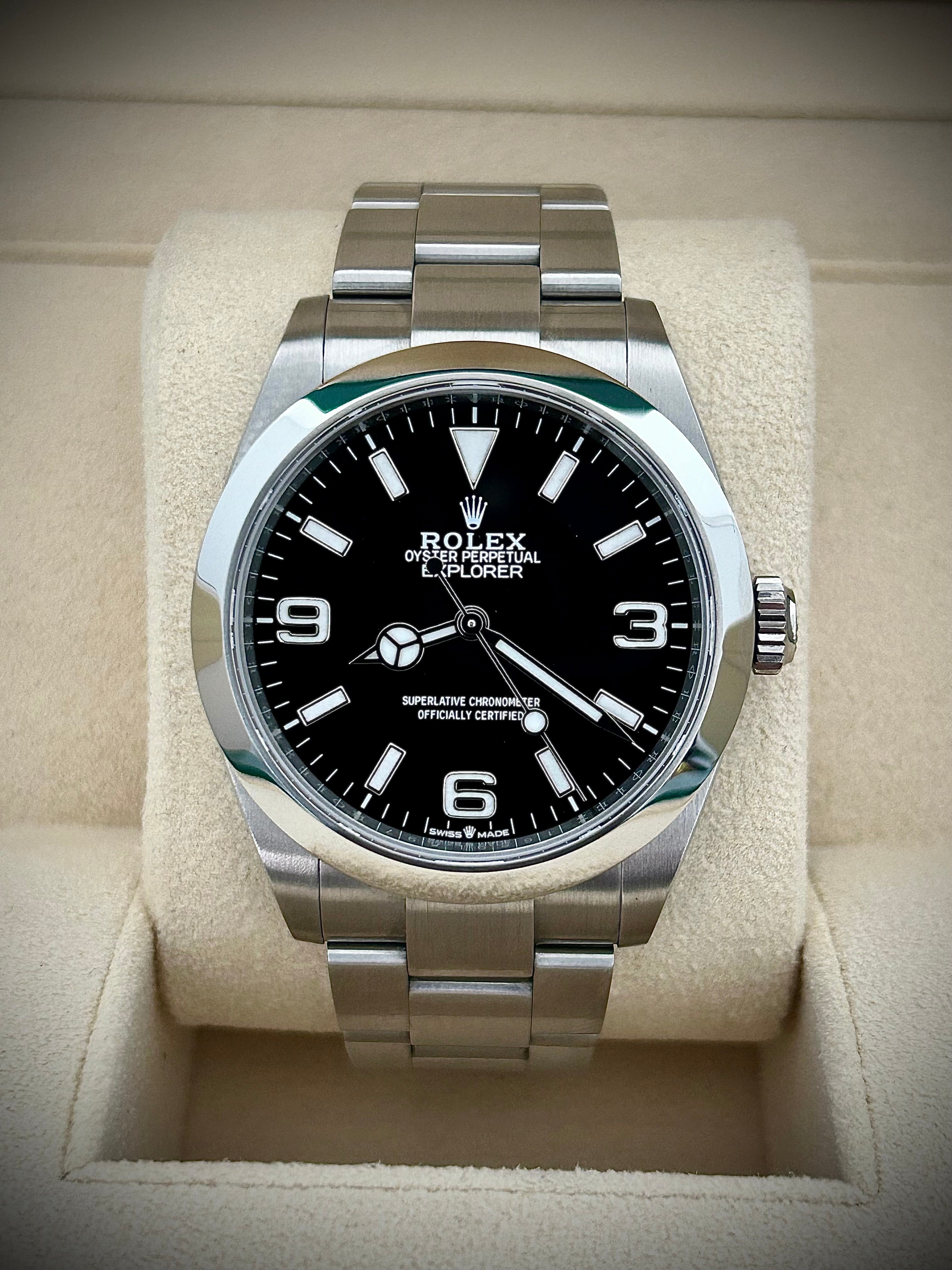 2024 ROLEX EXPLORER 40, 224270, FULL SET, INC GST