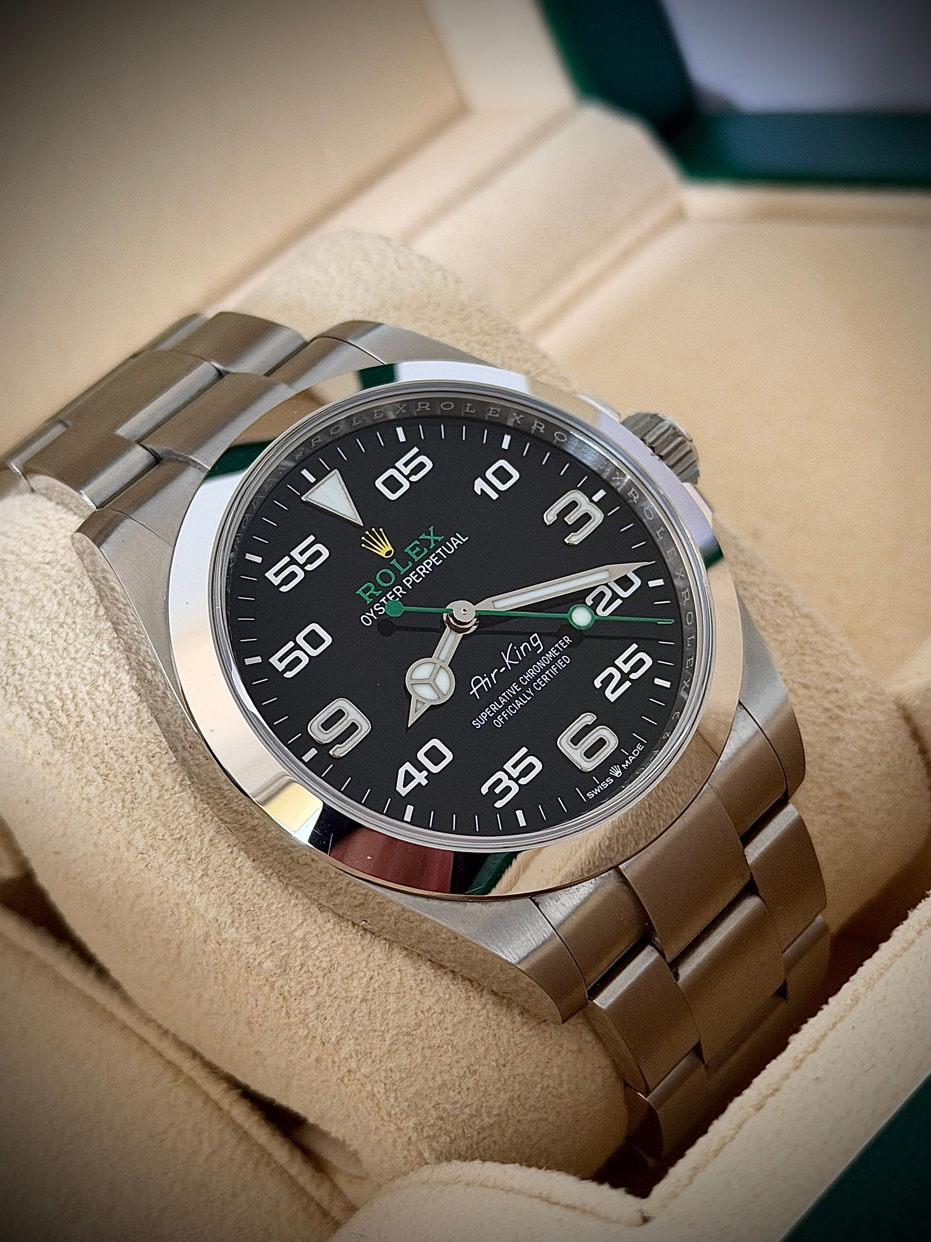 2022 ROLEX AIR KING, 126900, FULL SET, INC GST