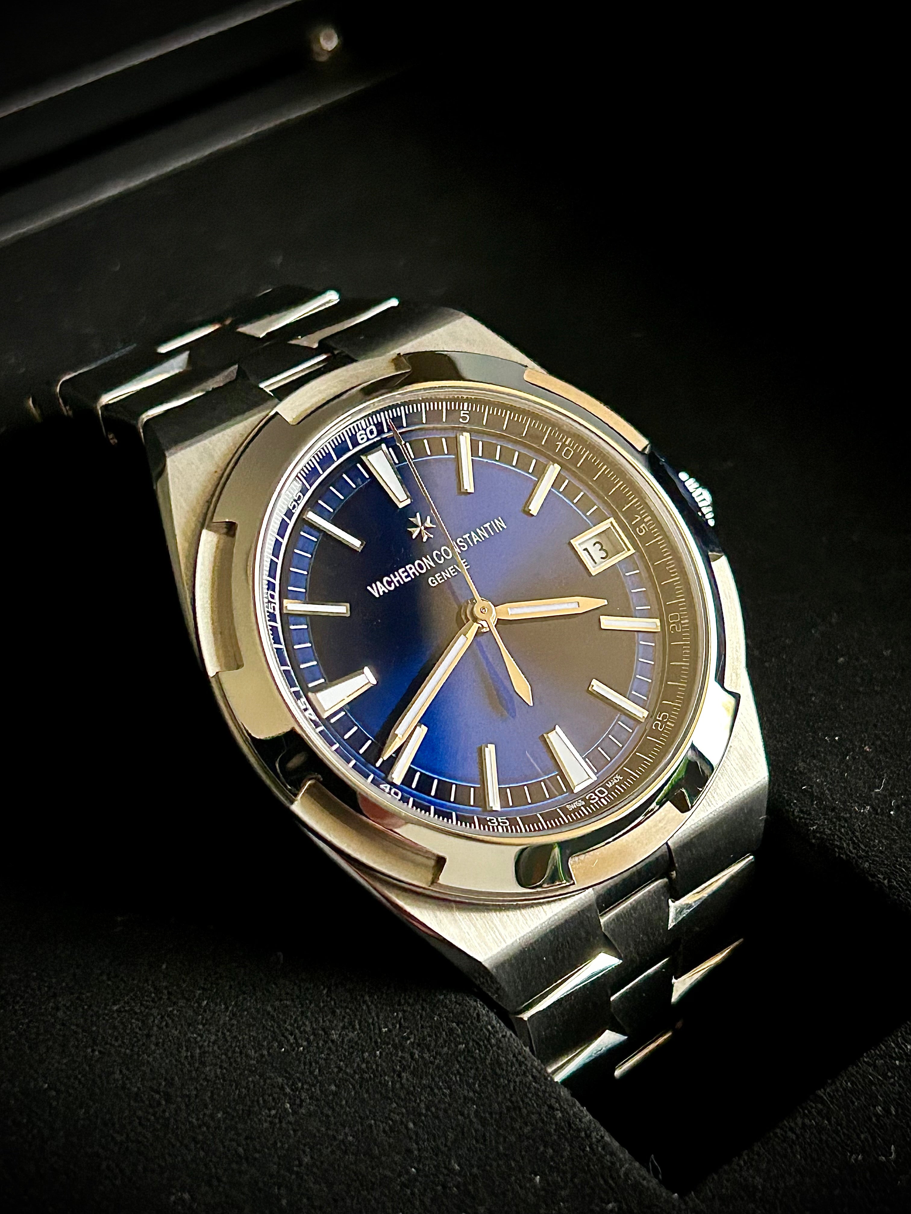 2021 VACHERON CONSTANTIN OVERSEAS, BLUE DIAL, 4500V/110A-B128, FULL SET, INC GST