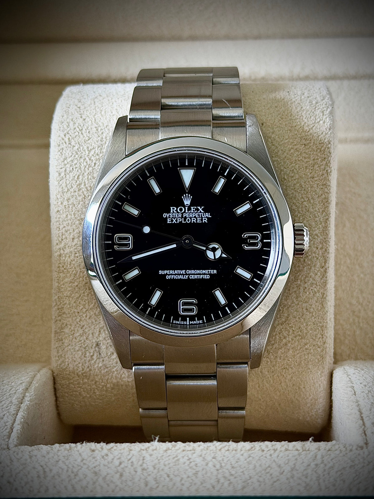 2002 ROLEX EXPLORER 36, 114270, NO-HOLES CASE, WATCH ONLY, INC GST