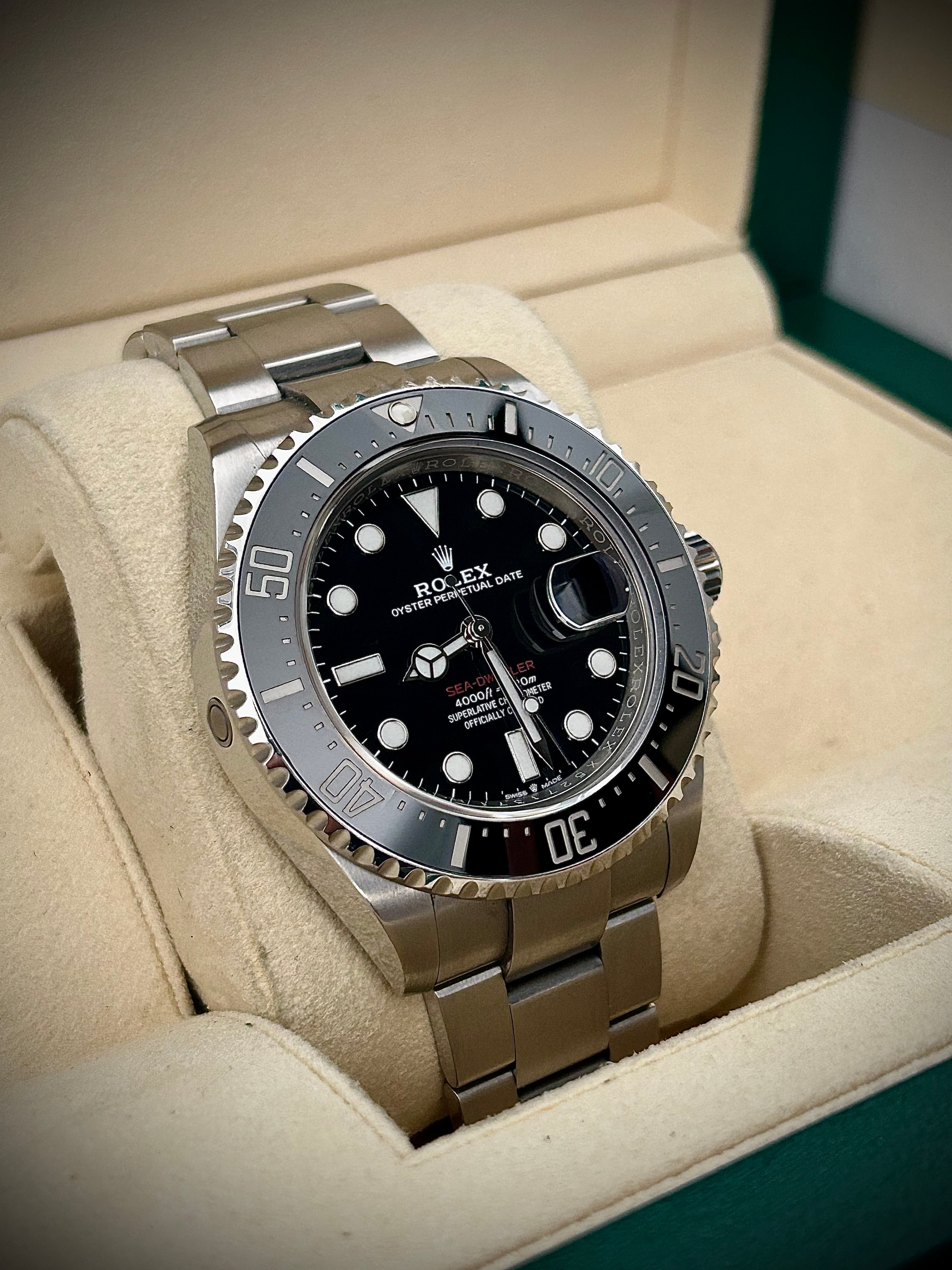 2020 ROLEX SEA DWELLER, 126600, BOX AND PAPERS, INC GST