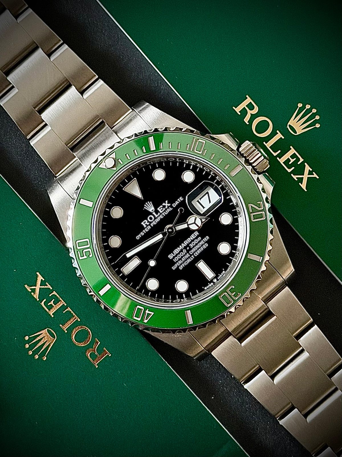 2026 ROLEX SUBMARINER DATE “STARBUCKS”, 126610LV, FULL SET, NEAR MINT, INC GST