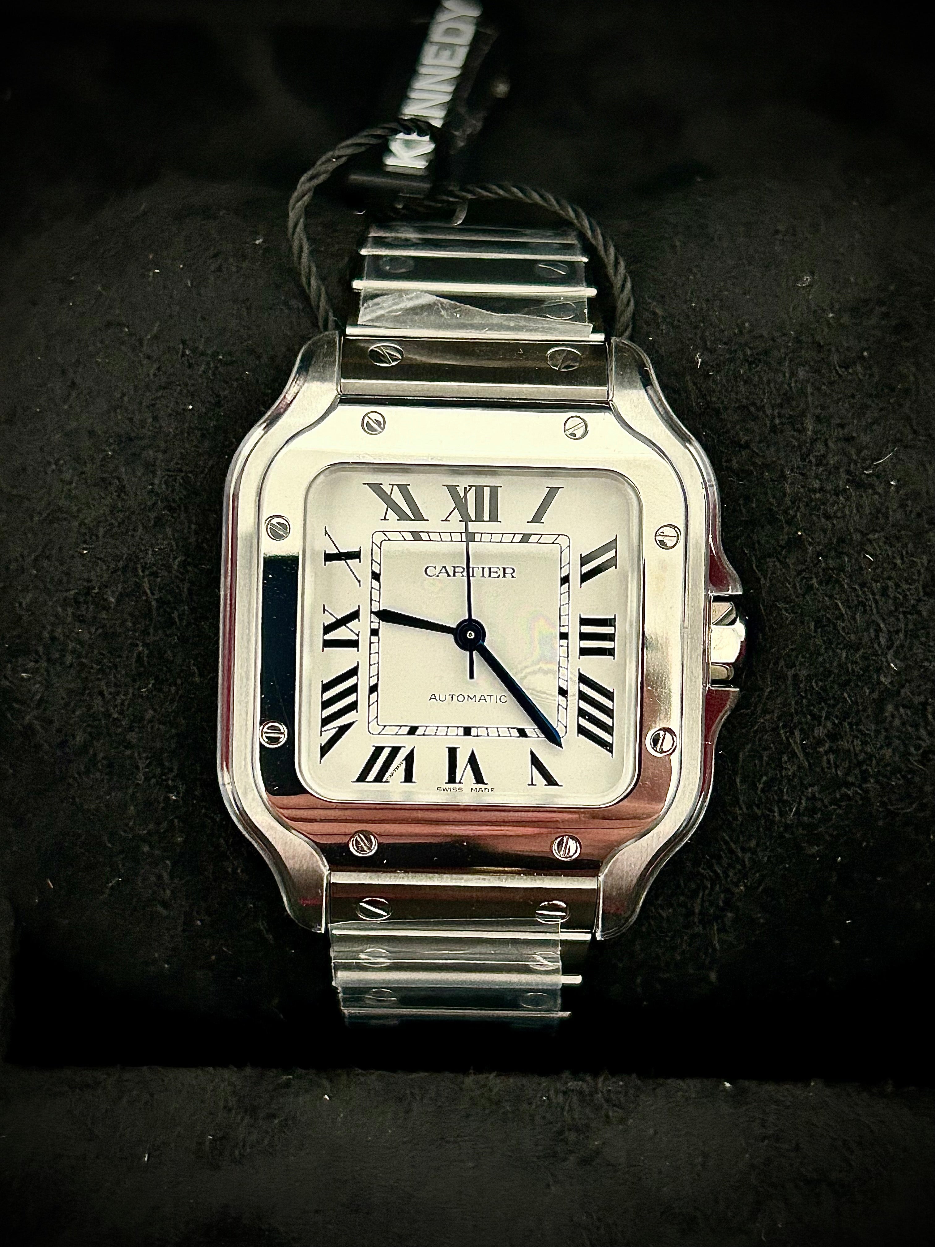 2024 CARTIER SANTOS DE CARTIER MEDIUM, WSSA0029, FULL SET, INC GST