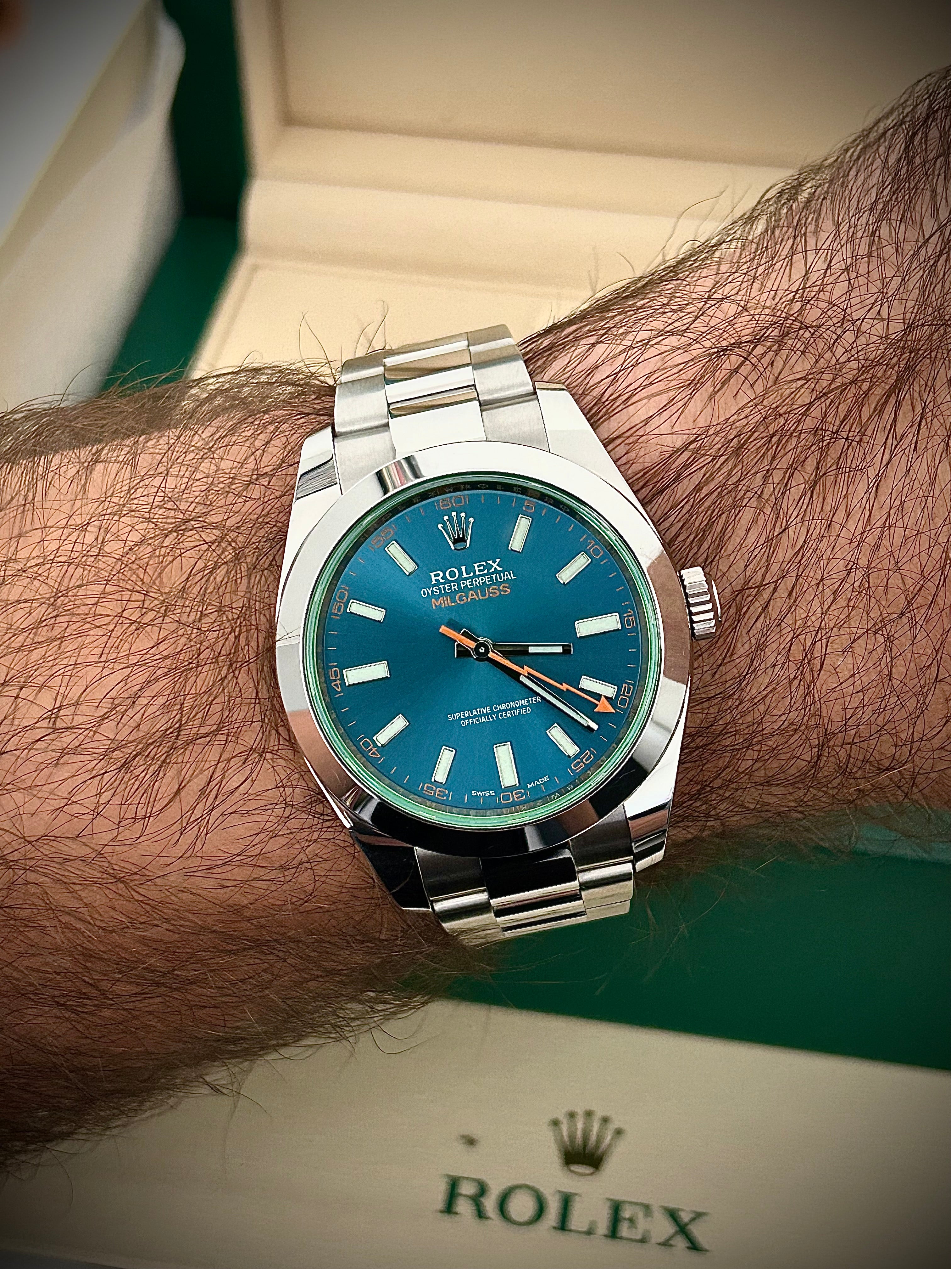 2021 ROLEX MILGAUSS, 116400GV, FULL SET, INC GST