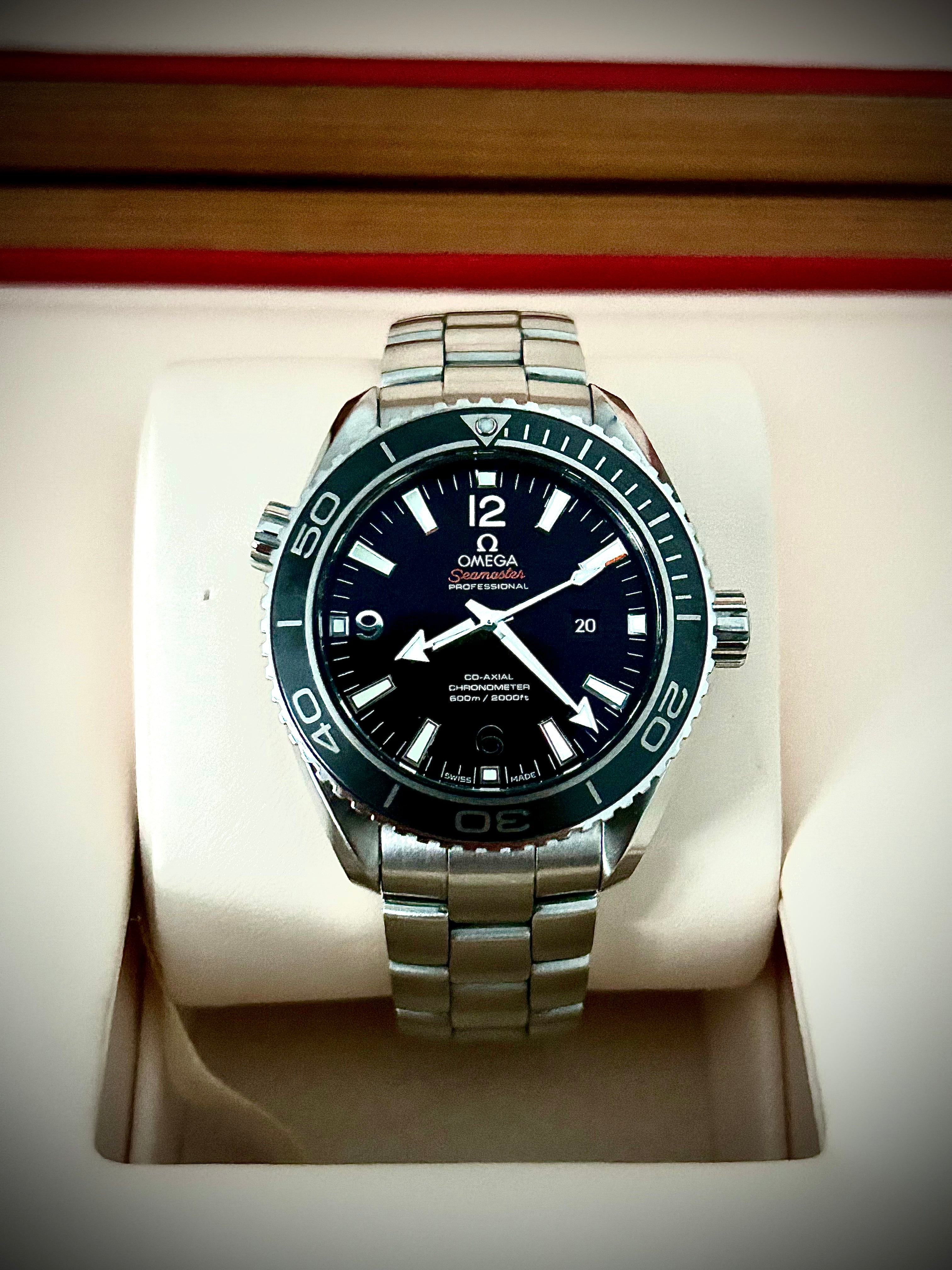 2012 OMEGA SEAMASTER PLANET OCEAN 600M, 37.5MM, BOX AND BOOKLETS